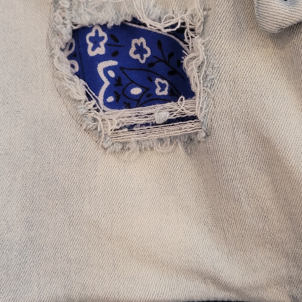 Rockstar Originals Distressed Denim Jacket Mens Size Small - Picture 5 of 6